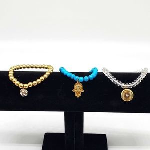 Hamsa Bracelet Set